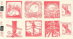 Rubber stamp sticker packs for enchant the land project
